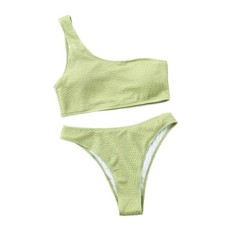 HAPIMO Sales Women's 2 Peices Bathing Suit Cozy Wireless Bikini Bandeau ...