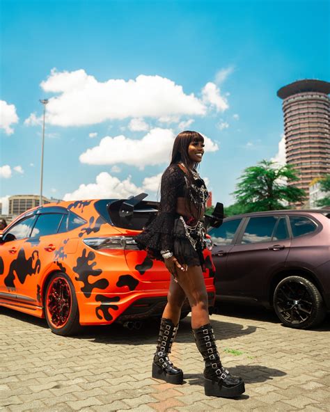 Only Fans Kenyan Model QUEEN TAHSHAAR's flashy Harrier is the talk of the town - She makes a ...
