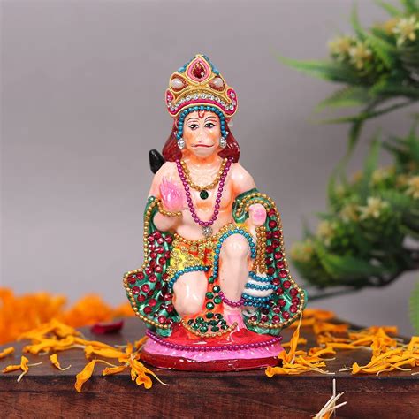 Buy Khajuraho Crafts Lord Hanuman Blessing Posture | Bhagwan Hanuman ...