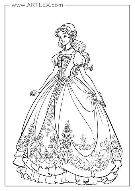 6 Best Princess Coloring Pages (Free + Printable) - Artlex
