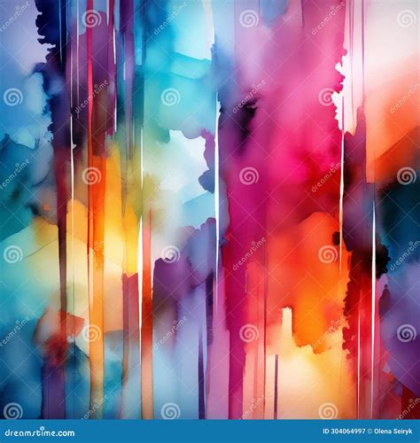 Beautiful Abstract Multicolored Watercolor Background with Red, Blue ...