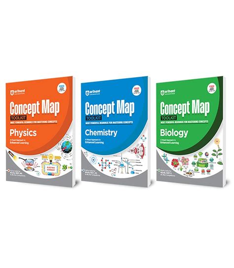 Arihant Concept Map Toolkit Physics, Chemistry, Biology | Visual Learn ...