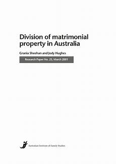 div property pdf division of matrimonial property in australia div property pdf division of matrimonial property in australia
