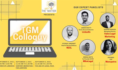 The Grey Matter, Colloquy, Online Workshop