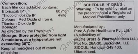 Rockshine 60 MG Tablet (10): Uses, Side Effects, Price & Dosage | PharmEasy