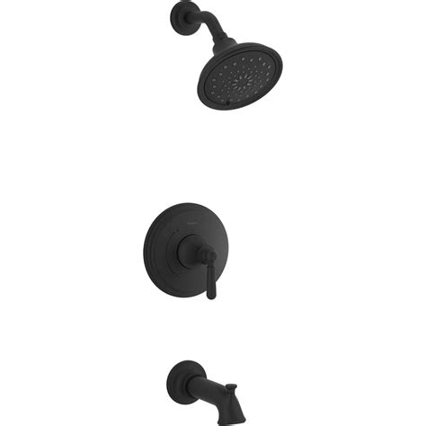 Buy Capilano Single-Handle 3-Spray Tub and Shower Faucet in Matte Black ...