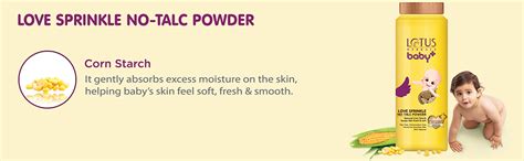 Lotus Herbals Baby+ Love Sprinkle No-Talc Powder, 100g : Amazon.in ...