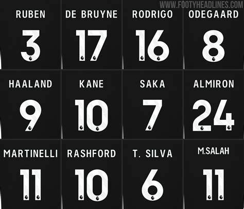 Only 5 Colors Again: New 23-24 Premier League Typeface Released - Footy ...