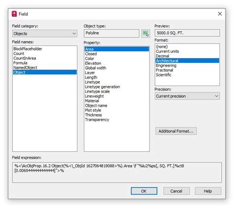 AutoCAD Fields Tutorial 的图像结果