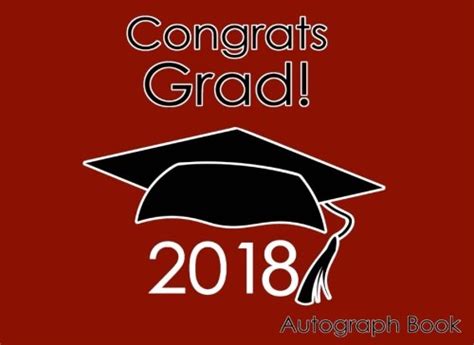 Congrats Grad! 2018 Maroon Autograph Book : Not Available: Amazon.in: Books