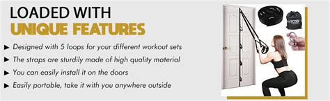 Fitcozi Door Anchor Strap for Resistance Bands, Portable Workout ...