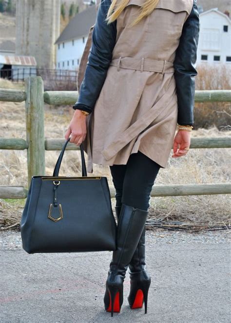 Louboutins in the Mountains. Pops of red. | Blank denim, Dress fashion ...