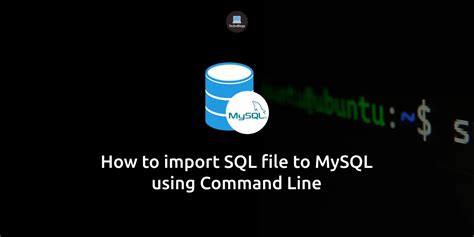 How to Send SQL Queries to MySQL From the Command Line 的图像结果