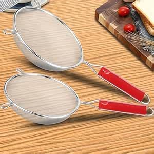 Unify 2 Pieces Stainless Steel Soup & Juice Strainer/Liquid Filter for ...