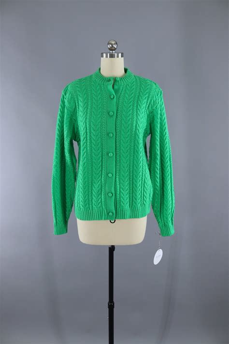 Kelly Green Cardigan