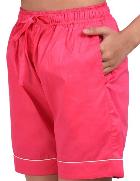 Pink Solid Printed Nightsuit Set for Women - koochi Poochi