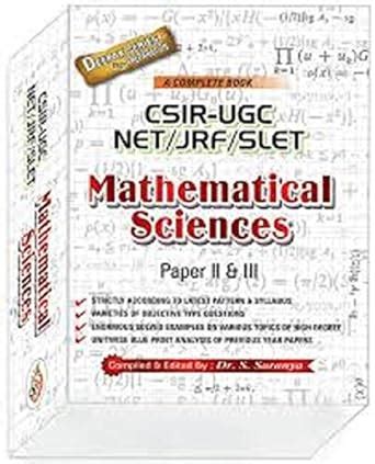 Buy Csir-Ugc Net/Jrf/Set Mathematical Sciences Part B&C Book Online at ...