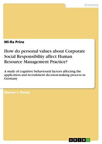 How do personal values about Corporate Social Responsibility affect ...