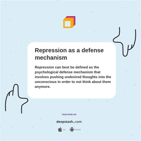 Image result for Repression Defense Mechanism Example