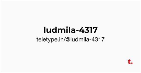 @ludmila-4317 — Teletype