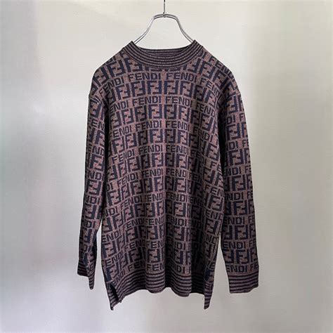 80-90s FENDI zuuka pattern knit sweater | ROOM