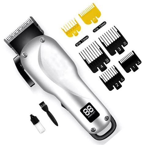 KM-917 Rechargeable Cordless Salon Hair & Beard Trimmer 1.5/3/6/10/13mm ...