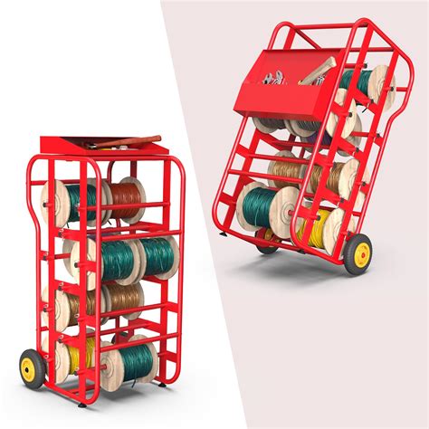 Ikare Wire Spool Rack Wire Spool Holder With Wheels Multi | Desertcart ...