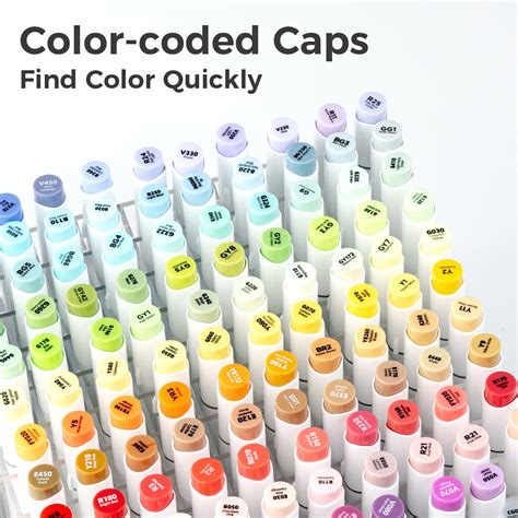 Snapklik.com : Alcohol Markers Brush Tip - 168-color Art Marker Set ...