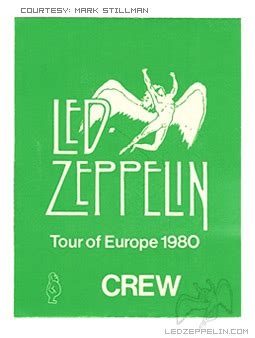 Hallenstadion - June 29, 1980 / Zurich | Led Zeppelin Official Website