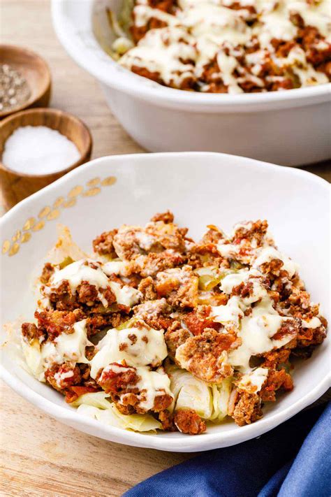 Low Carb Ground Beef and Cabbage Paleo Casserole - Paleo Grubs