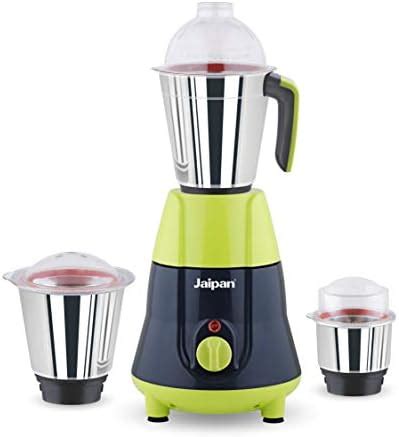 Buy Jaipan Breeza 550 Watts Mixer Grinder with 3 Jars | Turbo Motor ...