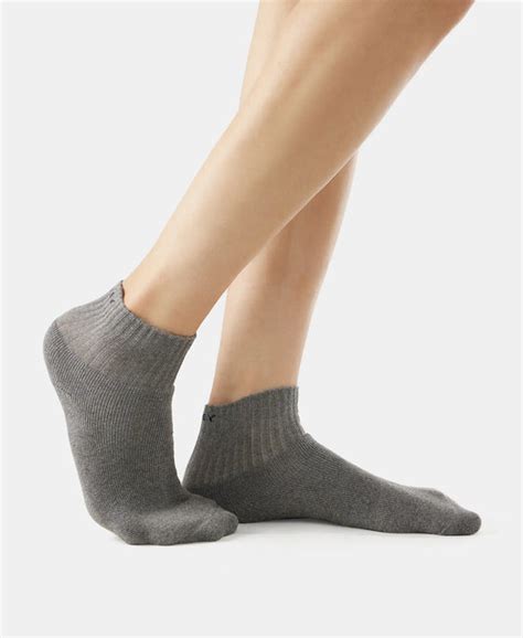 Buy Compact Cotton Terry Ankle Length Socks With StayFresh Treatment ...