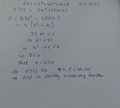 If f(x) = x³ + bx² + cx + d and 0
