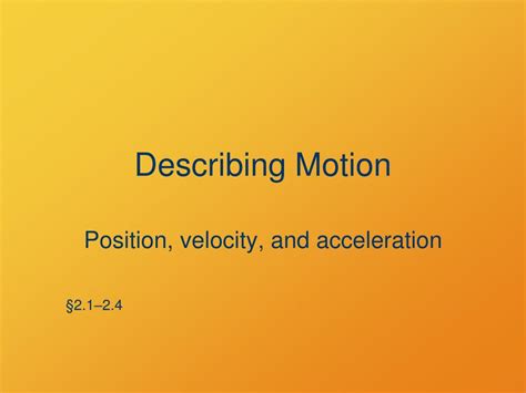 Describing Motion 的图像结果