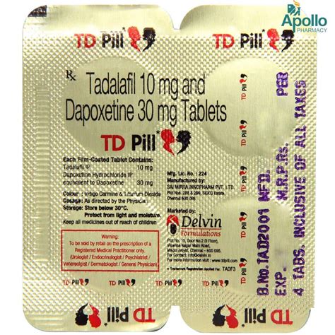 TD Pill Tablet 4's Price, Uses, Side Effects, Composition - Apollo Pharmacy
