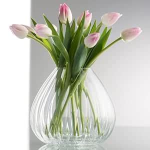 Buy Bohemia Crystal Waterfall Premium Vase 185MM, Crystal Clear, Set of ...