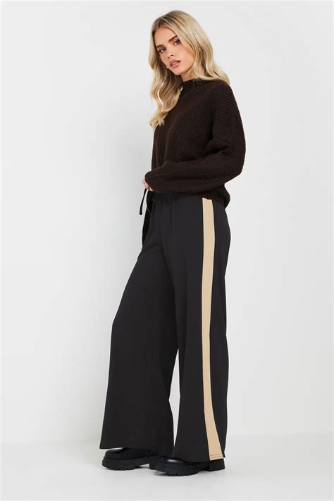 PixieGirl Petite Women's Black Side Stripe Joggers | PixieGirl