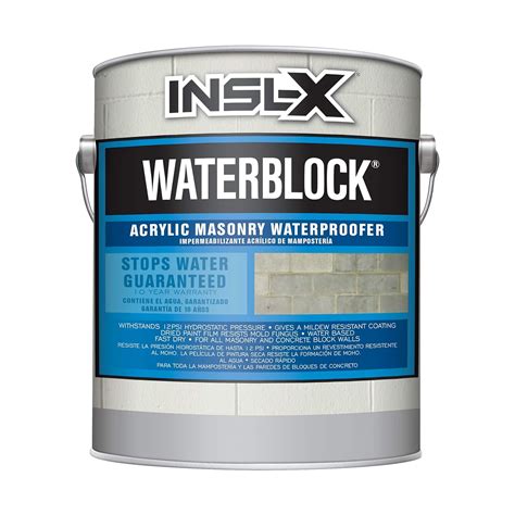 INSL-X AMW100009A-01 WaterBlock Acrylic Masonry Waterproofer Paint, 1 ...