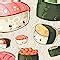 Buy Kawaii Sushi Notebook: Sushi College Ruled Composition Notebooks ...