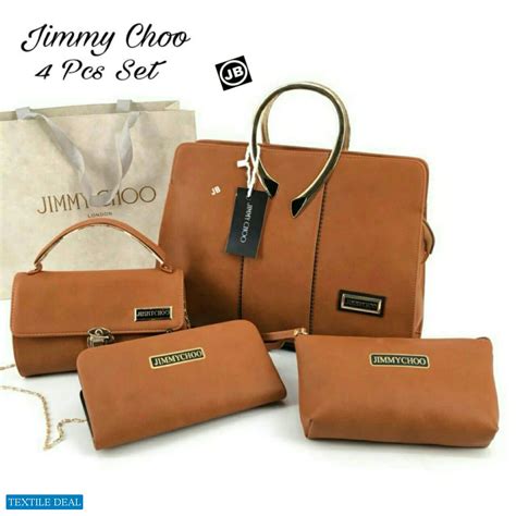 Jimmy Choo ladies purse 4 pieace Combo Wholesaler - textiledeal.in