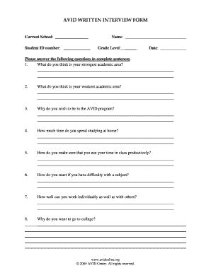Allintitleavid Interview Form - Fill and Sign Printable Template Online