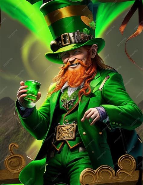 Premium Photo | Vibrant St Patricks Day Behold the Leprechaun legend