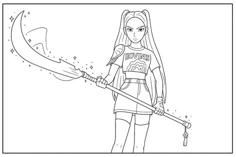 KPop Demon Hunters Coloring Pages – Characters Gallery & Free Downloads
