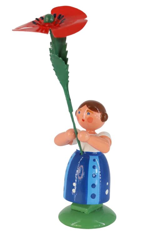 Miniature Flower girl with poppy buy online