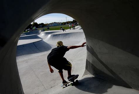 Photos: West Valley Skatepark opens as largest in Utah – Deseret News