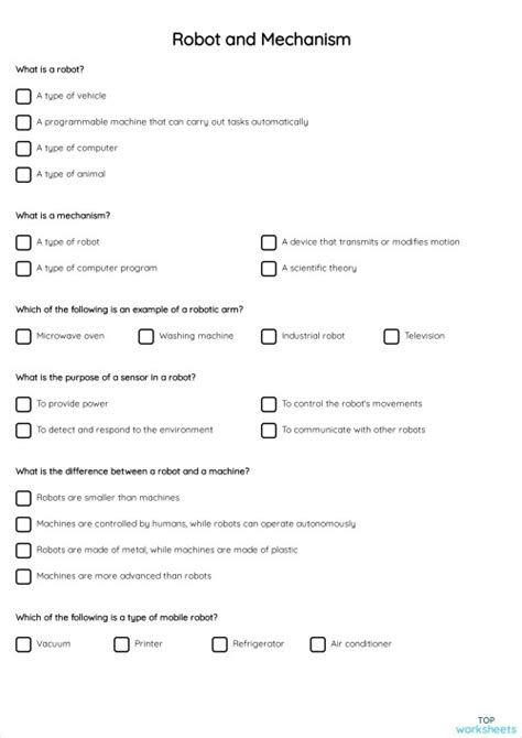 Robot Worksheet Simitri 的图像结果