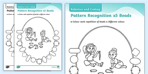 Robotics and Coding Pattern Recognition - Create a Necklace