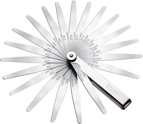 Buy Spurtar 20 Blade Stainless Steel Feeler Gauges Dual Marked Metric ...