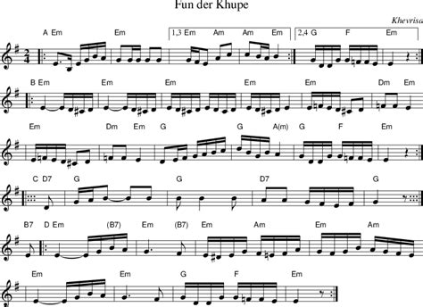 Fun der Khupe on folk tune finder