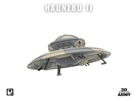 German WW2 UFO - Haunebu 2 - STL files 3D print 3D model 3D printable ...